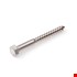 Hoenderdaal houtdraadbout [50x] - RVS-A2 - SW-17 - 10x50mm