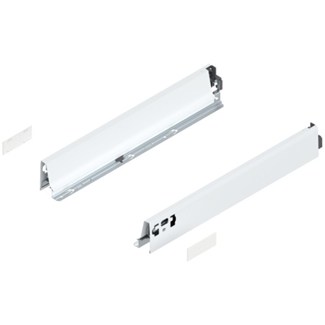 Blum ladezijkant set R+L voor TANDEMBOX Antaro  Hoogte N, incl. afdekkappen  NL: 450 mm  Kleur: Zijdewit