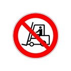 Brady verbodssticker - VERBODEN VOOR INDUSTRIËLE VOERTUIGEN