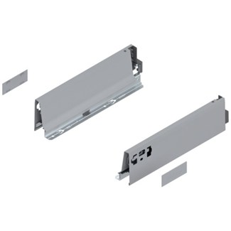 Blum ladezijkant set R+L voor TANDEMBOX Antaro  Hoogte M, incl. afdekkappen  NL: 300 mm  Kleur: Grijs