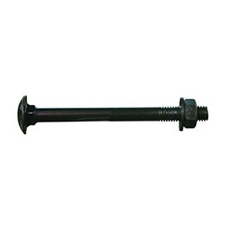 Gebr.Bodegraven slotbout - compleet met moer en ring - M8x70mm - zwart
