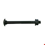 Gebr.Bodegraven slotbout - compleet met moer en ring - M8x90mm - zwart