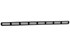 Nedco plintrooster - vlak - 400x20mm - zwart - aluminium