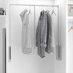 Menage confort kledinglift 77- 120cm zilver-grijs