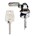 Euro-Locks automaatcilinder met bocht lip - 15 mm draad