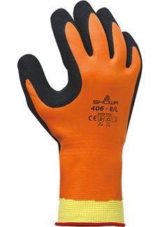 Showa winterhandschoenen - 406 - waterafstotend - oranje - maat M