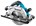 Makita accu cirkelzaag - DHS900Z - 2x18V - 235mm - excl. accu en lader - in doos