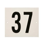 Besbo huisnummerplaat - Nr. 37 - aluminium