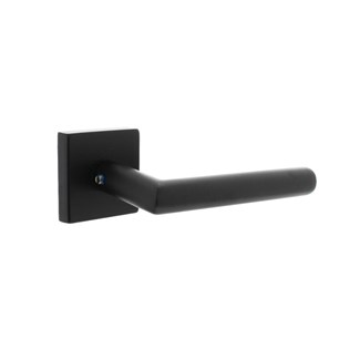 Intersteel deurkruk met massief rozet - Jura - zwart en rvs