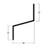 Roval lekdorpelprofiel - 30x38x2000 mm - geanodiseerd aluminium 