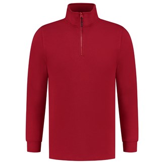 Tricorp sweater ritskraag - Casual - 301010 - rood - maat XL