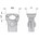GEDORE betonijzertang - 8380-225 TL - zwart