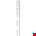 Element wandrail enkel - wit - 250 cm 