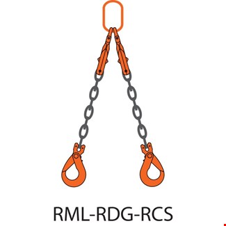 REMA ketting 2-sprong - 5600KG-10MM-RDG-RCS-2M - in opbergbox
