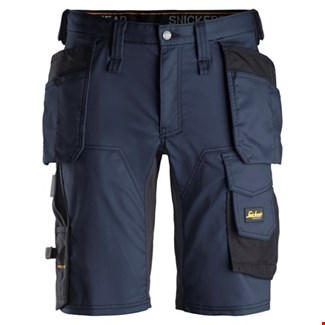 Snickers Workwear 6141 Korte broek met holsterzakken blauw/zwart - maat 50