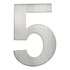 Artitec huisnummer - nr. 5 - blinde bevestiging - RVS - mat geborsteld - 120 mm