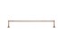 Dauby houder + 2 lange eindsteunen - Pure Plus - ruw brons - 1000 mm