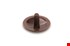 Heco kopgatboringafdekkap -  2.4 x 12mm -  9005 zwart - 500 stuks