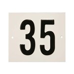 Besbo huisnummerplaat - Nr. 35 - aluminium