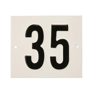 Besbo huisnummerplaat - Nr. 35 - aluminium