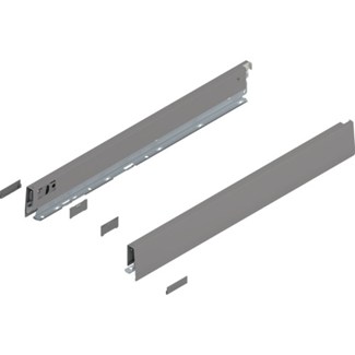 Blum MERIVOBOX zijkant N-hoogte, R+L, 550mm Kleur: indium grijs