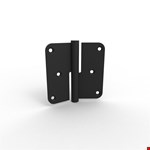 Argenta paumelle - 89/89A - DIN-Rs - 89 x 89 mm - mat zwart - draairichting 2 - 38989713