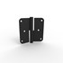 Argenta paumelle - 89/89A - DIN-Rs - 89 x 89 mm - mat zwart - draairichting 2 - 38989713