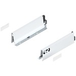 Blum ladezijkant set R+L voor TANDEMBOX Antaro  Hoogte M, incl. afdekkappen  NL: 300 mm  Kleur: Zijdewit