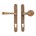 Dauby veiligheidsbeslag knop/kruk - Pure TOP + PH1830 - ruw brons - profielcilinder 92 mm