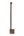 Dauby toiletrolhouder enkel - Pure Plus Square - ruw brons - 350 mm - rechts