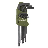 XHANDER Inbussleutelset 9-delig  - 1,5 tot 10 mm in etui