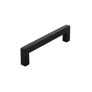 Intersteel meubelgreep - vierkant - 12x12x140 mm - boormaat 128 mm - mat zwart