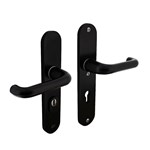 Intersteel veiligheidsbeslag kruk/kruk - SKG*** met kerntrekbeveiliging - PC 72 - mat zwart