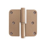 Dauby paumelle PRE33 Ruw brons 80x80 "Links"