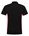 Tricorp Workwear 202002 Bi-Color unisex poloshirt Zwart Rood XXL