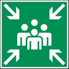 Brady reddingspictogram - verzamelplaats calimiteiten pp