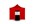 Grizzly zijwand INGANG - GO-WORK - 4 m - rood