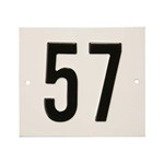 Besbo huisnummerplaat - Nr.    57                     - aluminium 
