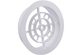 Nedco luchtrooster - rond - pvc - 120 mm
