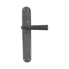 Dauby deurkruk op schild - Pure PH1925+ / P40 - ruw metaal - blind