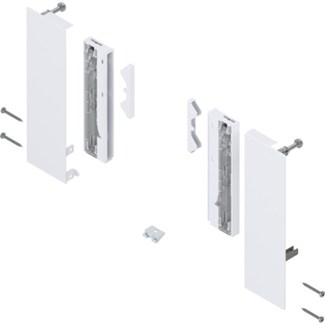 Blum Fronthouder R+L MERIVOBOX Binnenlade E met inschuifelement inclusief afdekkappen en toebehoren Kleur: zijdewit