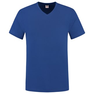Tricorp T-shirt V-hals fitted - Casual - 101005 - koningsblauw - maat L