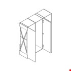 HAWA garnituur set - CONCEPTA 50 - voor 1 houten deur - 2301-2850mm