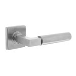 Intersteel deurkruk met vierkant rozet - Bau-Stil 0378 - RVS geborsteld