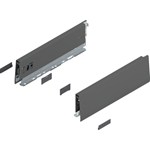 Blum MERIVOBOX zijkant M-hoogte, R+L, 300mm Kleur: orion grijs