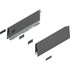 Blum MERIVOBOX zijkant M-hoogte, R+L, 300mm Kleur: orion grijs