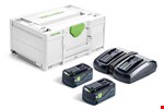 Festool energieset - SYS 18V 2x5,0/TCL 6 DUO - 2x 5.0 Ah accu's en lader incl. systainer