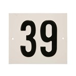 Besbo huisnummerplaat - Nr. 39 - aluminium