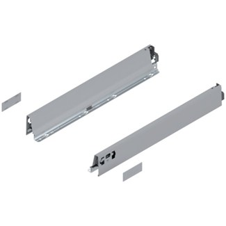 Blum ladezijkant set R+L voor TANDEMBOX Antaro  Hoogte N, incl. afdekkappen  NL: 500 mm  Kleur: Grijs