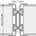Alprokon Ferno Tec uitvoering 411 - pendelprofiel brandwerend 2400mm - deurdikte 54mm